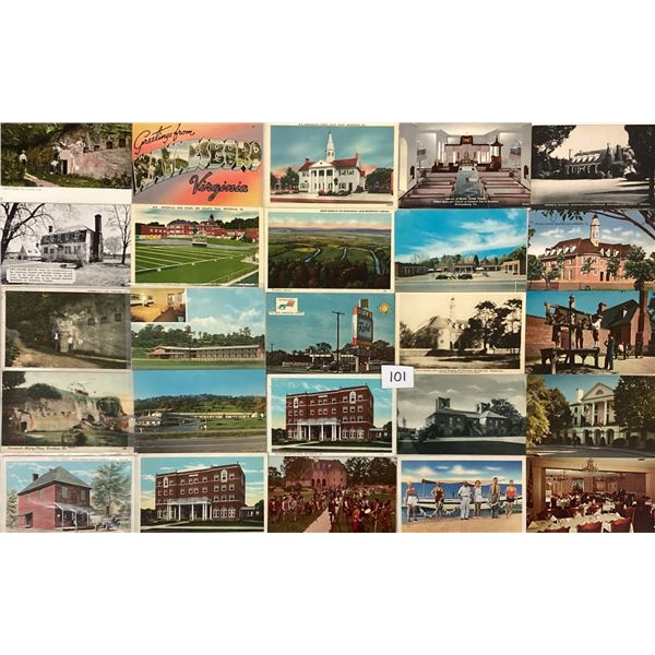 2 Boxes of Sorted Virginia Postcards 800+