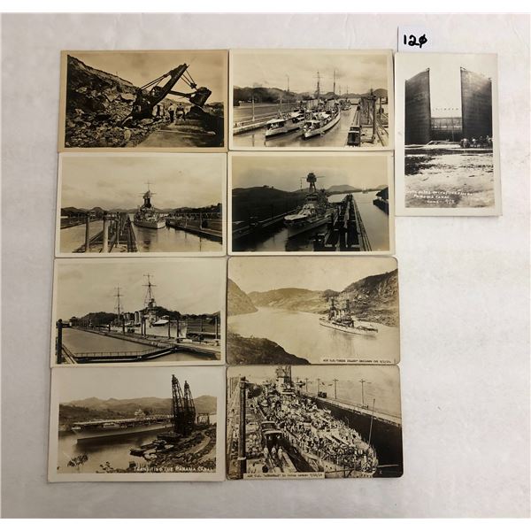 Real Photo Panama Canal 9 Postcards