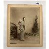 Image 1 : Tinted Cabinet Photo of Japanese Geisha Woman