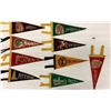 Image 1 : Vintage Miniature Felt Pennants 18 Different