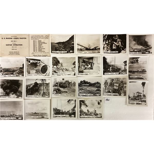 Military Snap Shot Operation Saipan Set #1 20 Photos