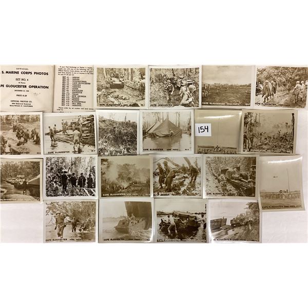 Military Snap Shot Cap Gloucester Set #4 Operation 20 Photos