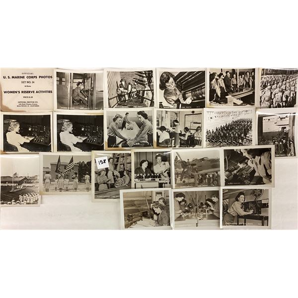 Military Snap Shot Women's Reserve Activities Set #24 20 Photos