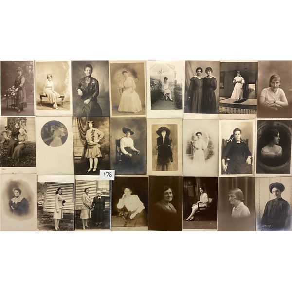 Real Photo Women 70+ Postcards
