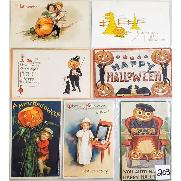Halloween Holiday Greeting Postcards 22 Cards