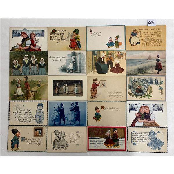Dutch Children Greeting Postcards 80+