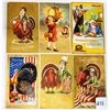 Image 2 : Patriotic Thanksgiving Holiday Greeting Postcards 27