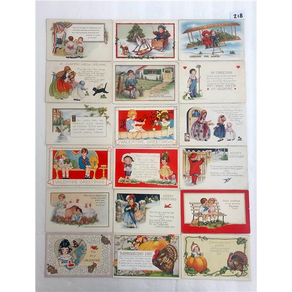 Whitney Publishing Holiday Greeting Postcards 70+