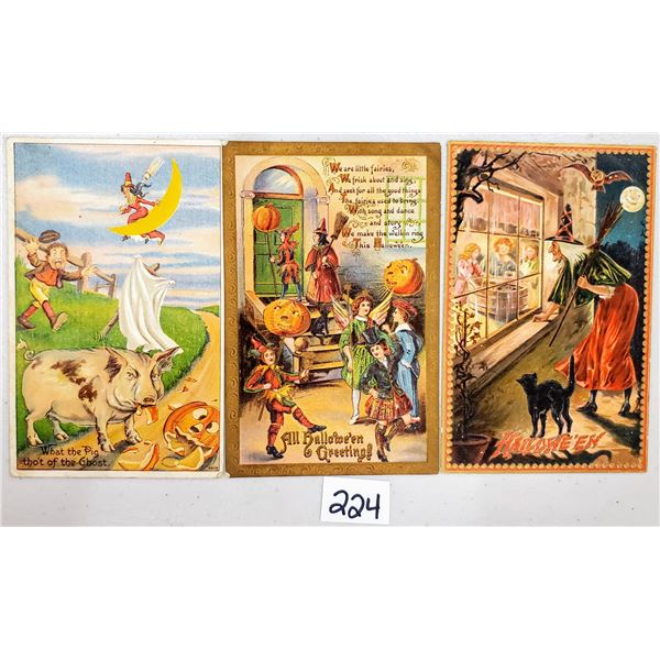 Halloween Holiday Greeting Postcards 6 Cards