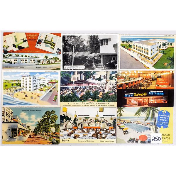 Miami & Miami Beach, Florida Postcards Approx. 140