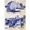 Image 1 : Set of 6 "La Bretagne Bleue" French Postcards