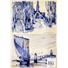 Image 2 : Set of 6 "La Bretagne Bleue" French Postcards
