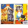 Image 1 : 3 Cats - Kittens Googly Eye Postcards