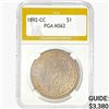 Image 1 : 1892-CC Morgan Silver Dollar PGA MS62
