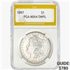 Image 1 : 1897 Morgan Silver Dollar PGA MS64 DMPL