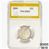 Image 1 : 1899 Barber Quarter PGA MS63