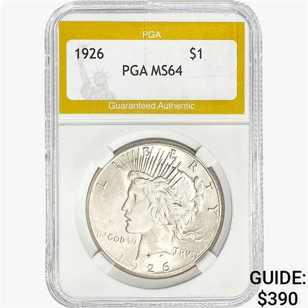 1926 Silver Peace Dollar PGA MS64