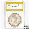 Image 1 : 1880 Morgan Silver Dollar PGA MS65+