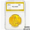 Image 1 : 1910 $20 Gold Double Eagle PGA MS65