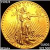 Image 1 : 1909/8 $20 Gold Double Eagle CHOICE BU+