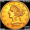 Image 1 : 1846 Sm Date $5 Gold Half Eagle UNCIRCULATED
