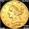 Image 1 : 1846 Sm Date $5 Gold Half Eagle CHOICE AU