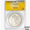 Image 1 : 1921-D Morgan Silver Dollar ANACS MS63