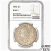 Image 1 : 1890 Morgan Silver Dollar NGC MS63