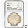Image 1 : 1923-D Silver Peace Dollar NGC MS61
