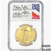 Image 1 : 2020 Signed $50 Gold Eagle NGC MS70 ER