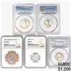 Image 1 : 1937-1992 [5] Varied Coinage PCGS/NGC PF/MS