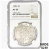 Image 1 : 1926 Silver Peace Dollar NGC MS62