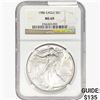 Image 1 : 1986 Silver Eagle NGC MS69