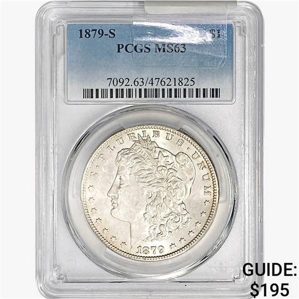 1879-S Morgan Silver Dollar PCGS MS63