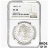 Image 1 : 1882-S Morgan Silver Dollar NGC MS61