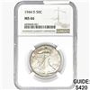 Image 1 : 1944-D Walking Liberty Half Dollar NGC MS66