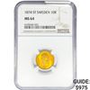 Image 1 : 1874 .1296oz. Gold ST Sweden 10 Kroner NGC MS64