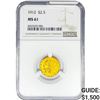 Image 1 : 1912 $2.50 Gold Quarter Eagle NGC MS61
