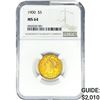 Image 1 : 1900 $5 Gold Half Eagle NGC MS64