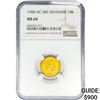 Image 1 : 1900 .1296oz. Gold HC VBP Denmark 10 Kroner NGC MS