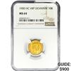 Image 1 : 1900 .1296oz. Gold HC VBP Denmark 10 Kroner NGC MS