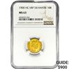 Image 1 : 1900 .1296oz. Gold HC VBP Denmark 10 Kroner NGC MS