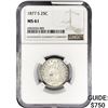 Image 1 : 1877-S Seated Liberty Quarter NGC MS61