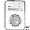 Image 1 : 1951-D Franklin Half Dollar NGC MS65