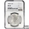 Image 1 : 1885-CC Morgan Silver Dollar NGC MS65