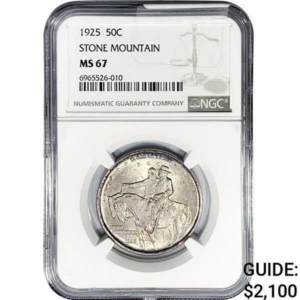 1925 Stone Mountain Half Dollar NGC MS67