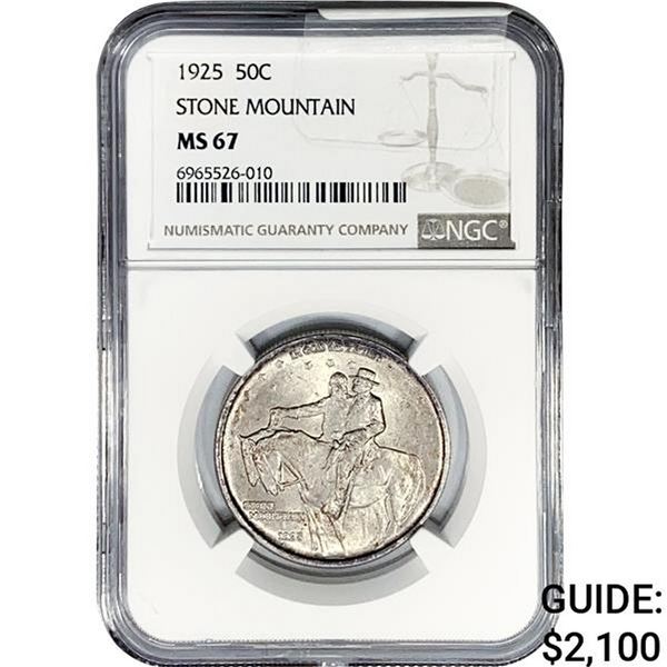 1925 Stone Mountain Half Dollar NGC MS67