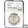 Image 1 : 1939-D Walking Liberty Half Dollar NGC MS66+