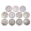 Image 1 : 1878-1890 UNC Morgan Silver Dollars [11 Coins]