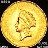 Image 1 : 1855-O Rare Gold Dollar NICELY CIRCULATED+
